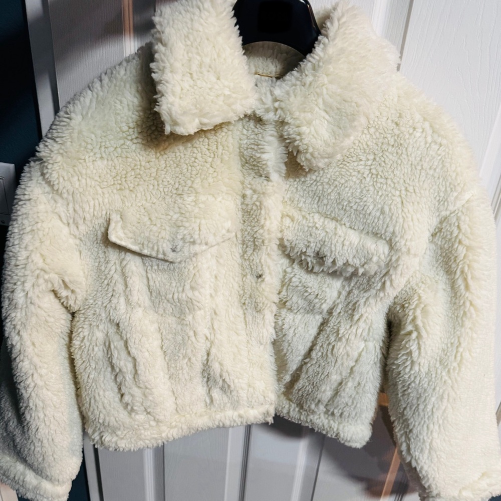 Woman’s BABY BUBBLE SHERPA TRUCKER JACKET
